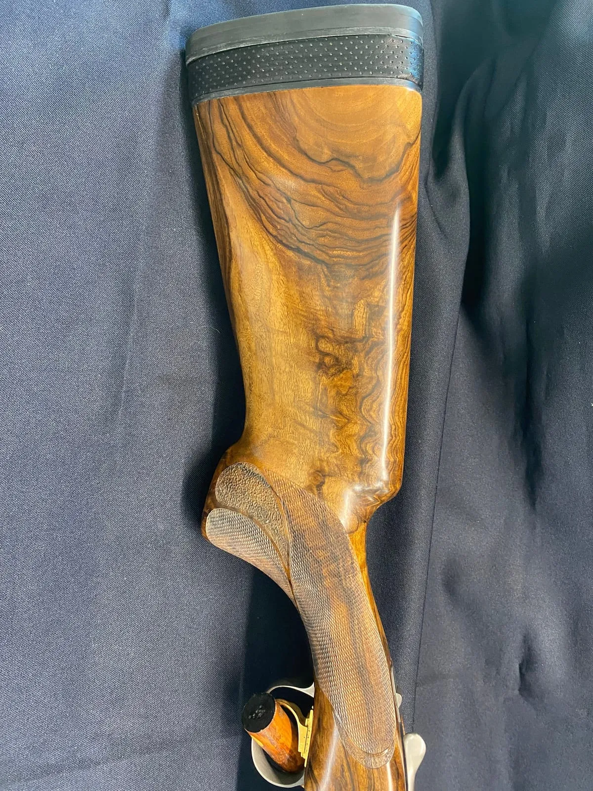 Browning 725 with new Bastogne walnut stock — view 1
