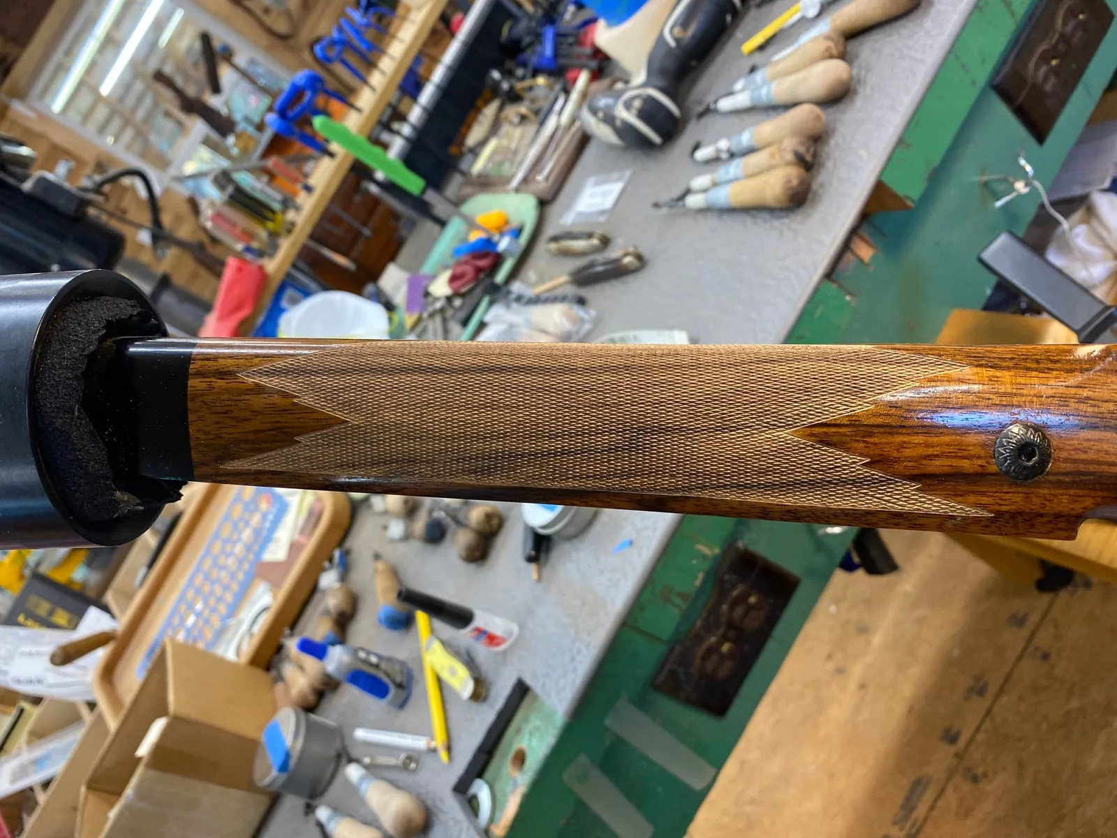 Flame stick at 28 LPI — view 3